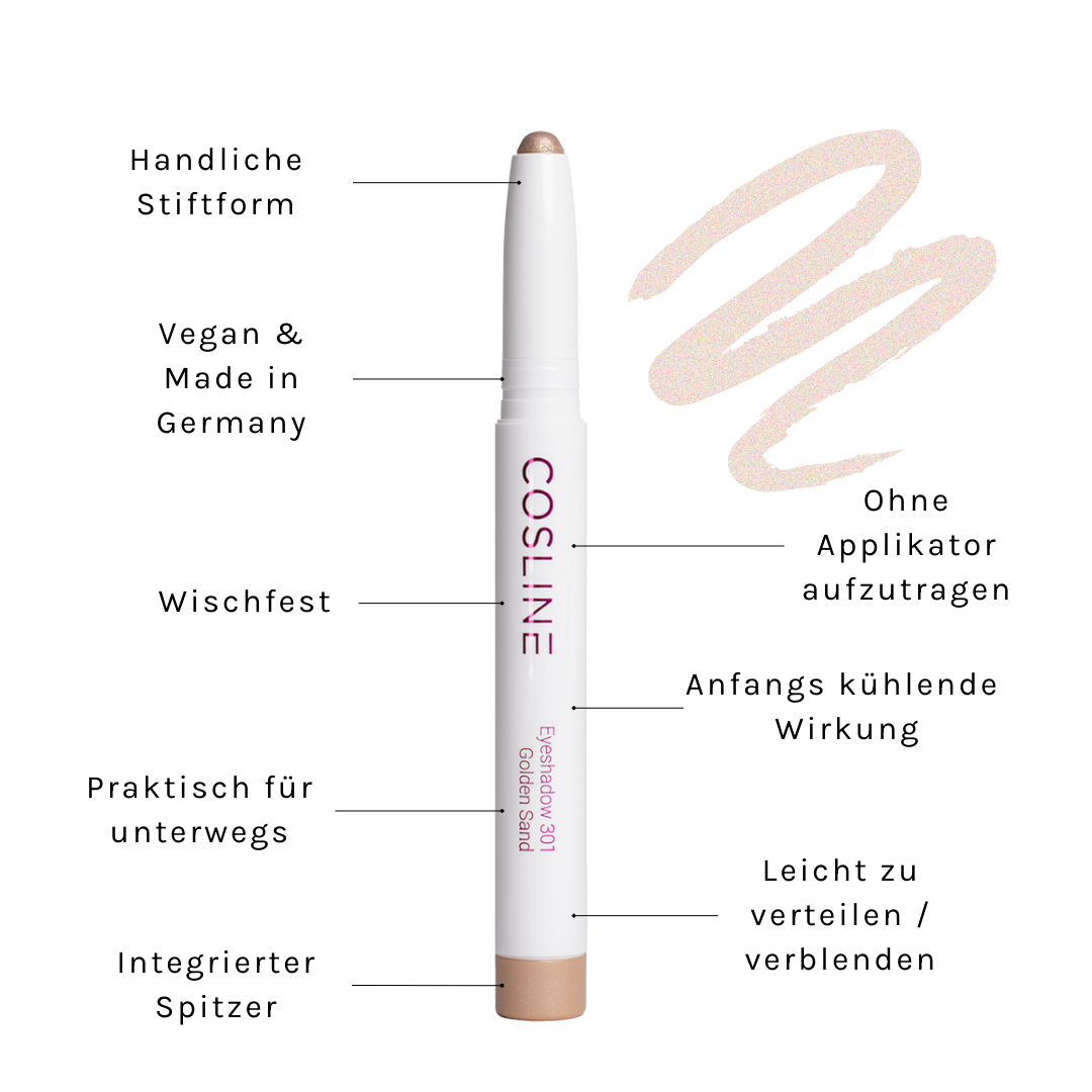 cosline eyeshadow golden sand 301 vorteile