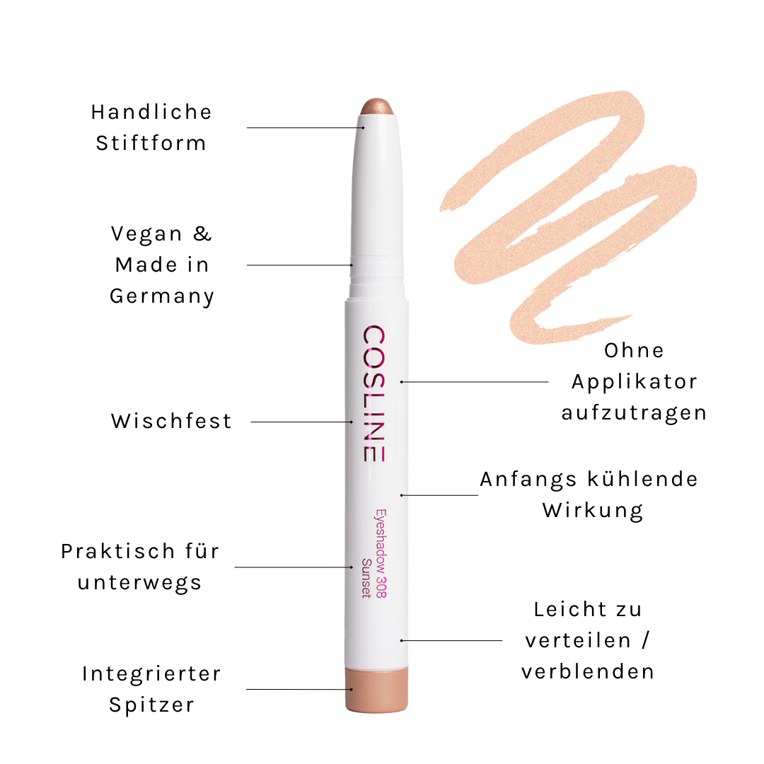 COSLINE Eyeshadow Sunset 308 Vorteile