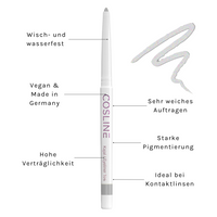 COSLINE | Kajal / Eyeliner Silver 106 Vorteile