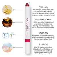 COSLINE Lippenstift 415 Benefits Inhaltsstoffe