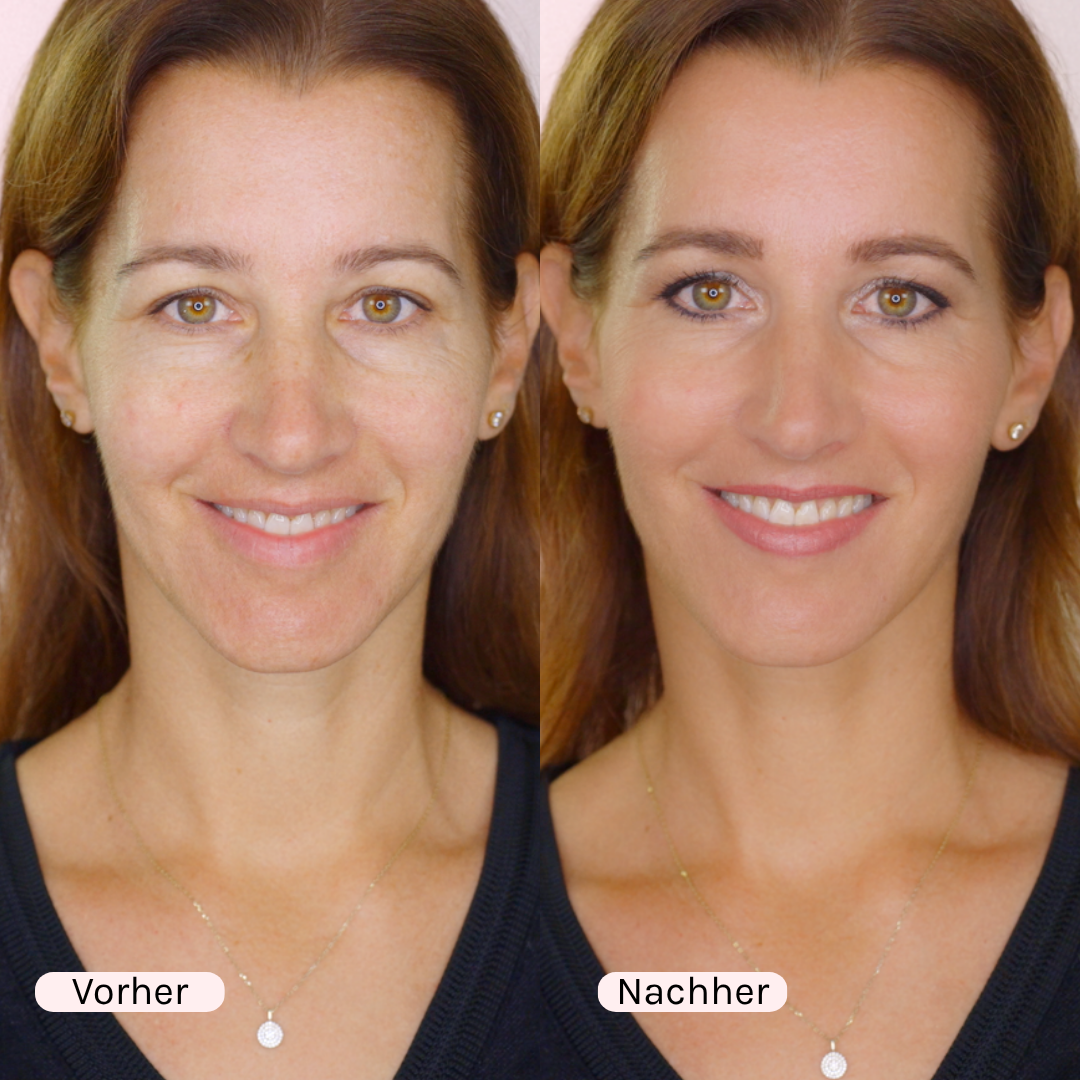 COSLINE make-up course for beginners, before and after