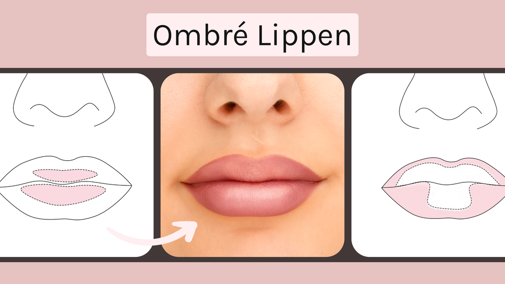 Volle Lippen schminken mit der Ombré-Technik