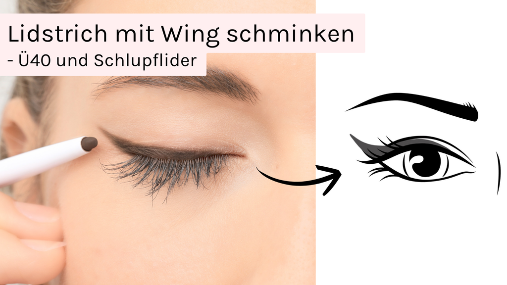 Lidstrich mit Wing schminken - Ü40 und Schlupflider