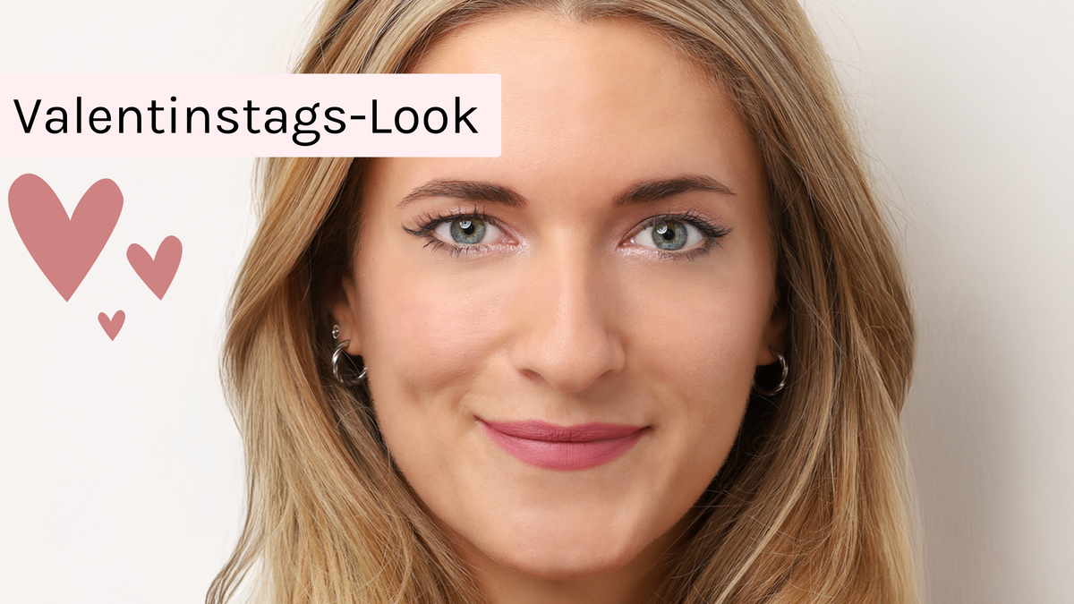 Dezentes Make-up für Valentinstag