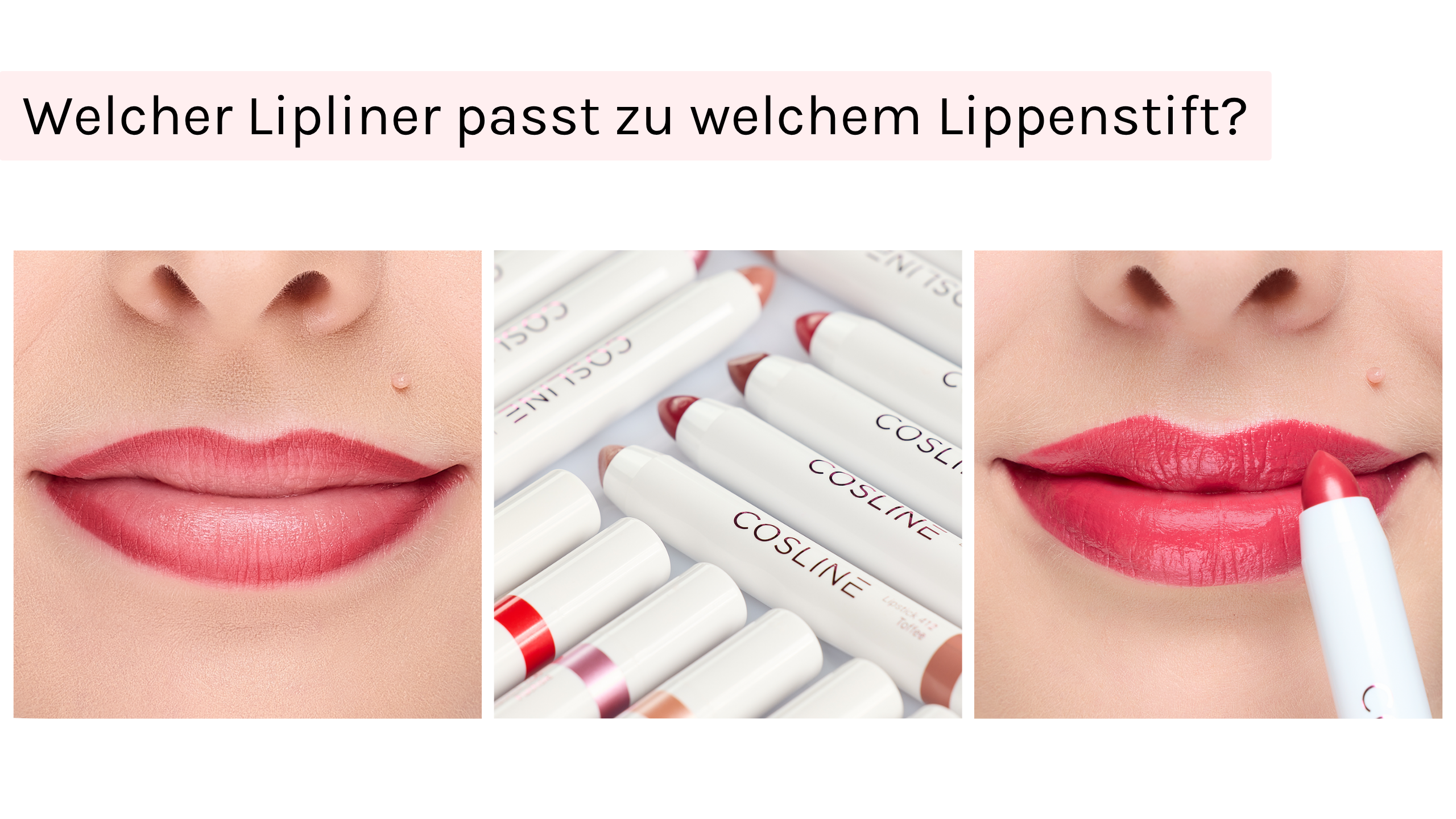 Welcher Lipliner passt zu welchem Lippenstift?