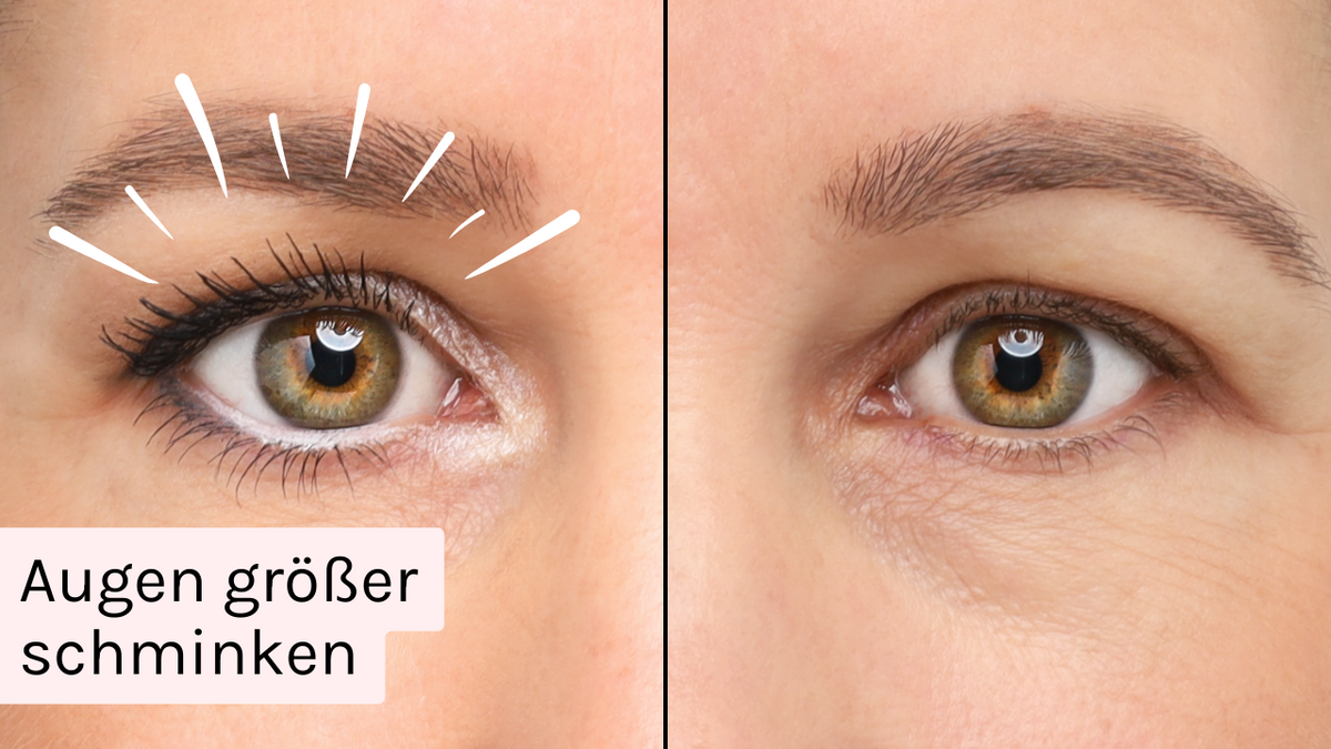 Augen größer schminken 🤍🤩