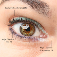 COSLINE Kajal / Eyeliner Trio Mix und Match Auge mit Kajal / Eyeliner 112, 110 und 114