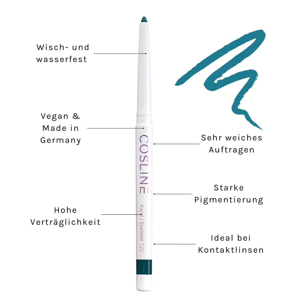 COSLINE | Kajal / Eyeliner Petrol 122 Vorteile