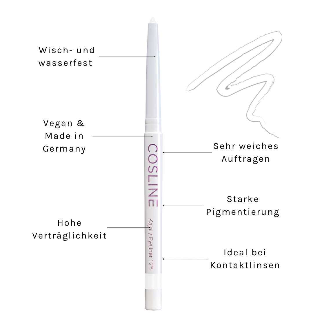 ZAO Kajal Eyeliner Aus Bambus – Bio, Vegan, Super Sanft Für Empfindliche Augen