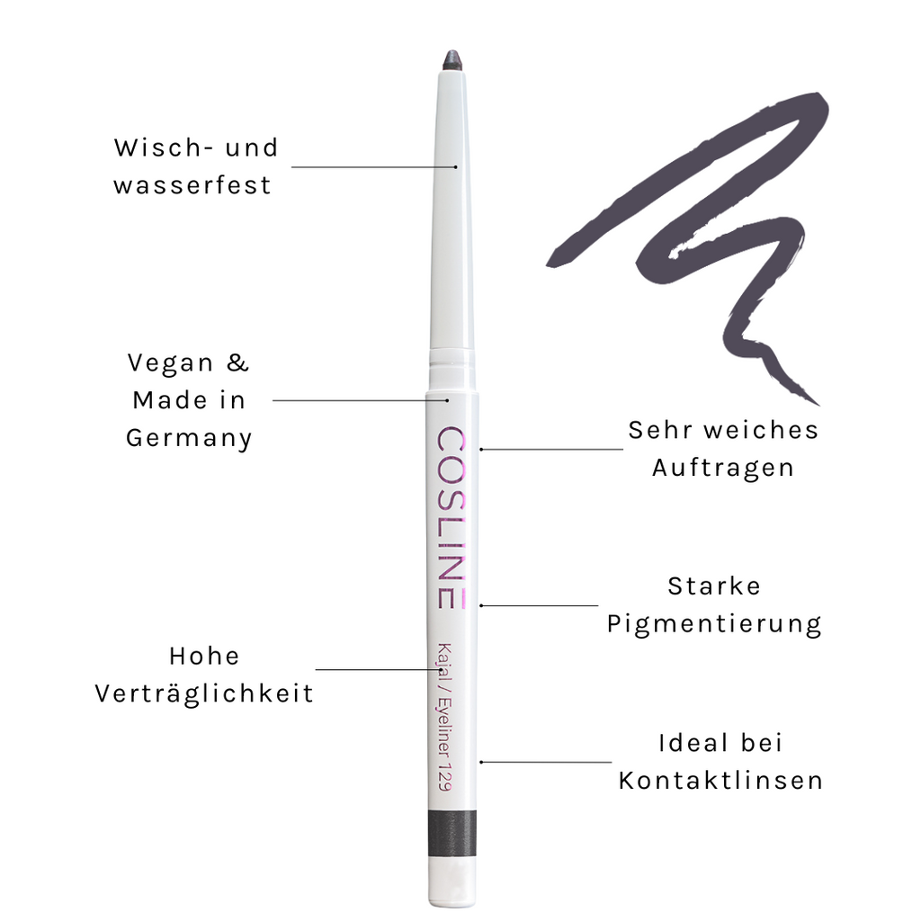 COSLINE Kajal / Eyeliner Aubergine 129 Benefits