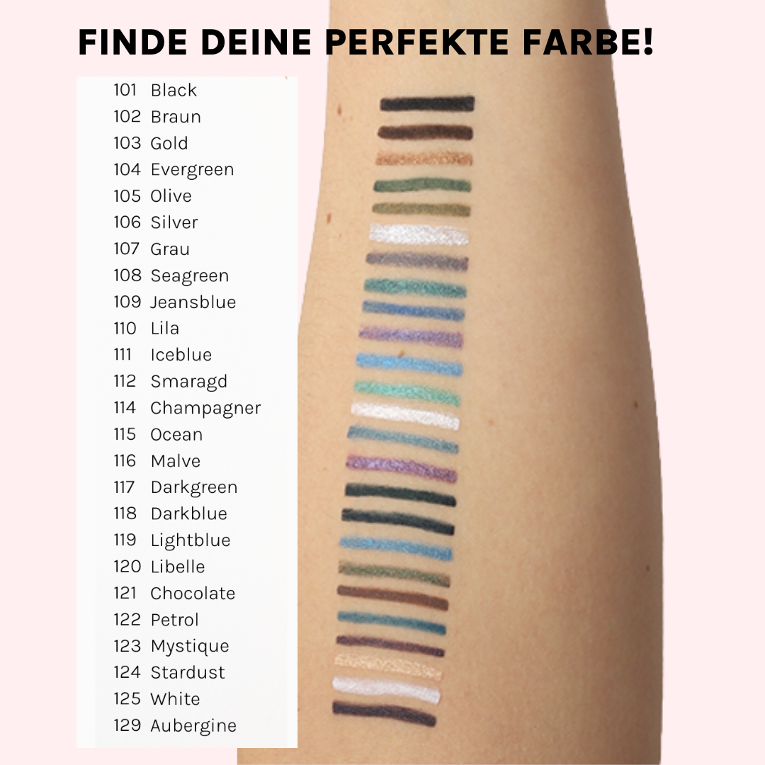 cosline kajal / eyeliner trio swatches