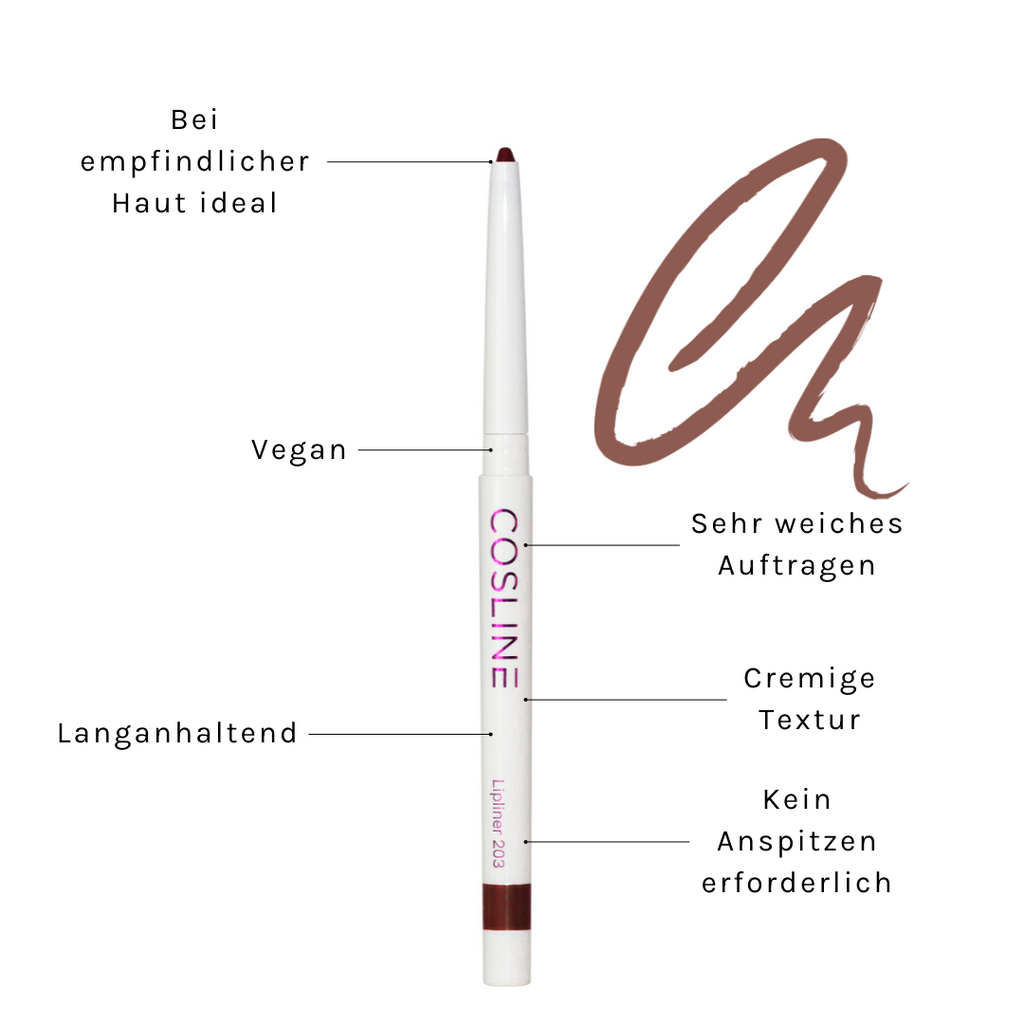 COSLINE Lipliner Chocolate 203 Benefits