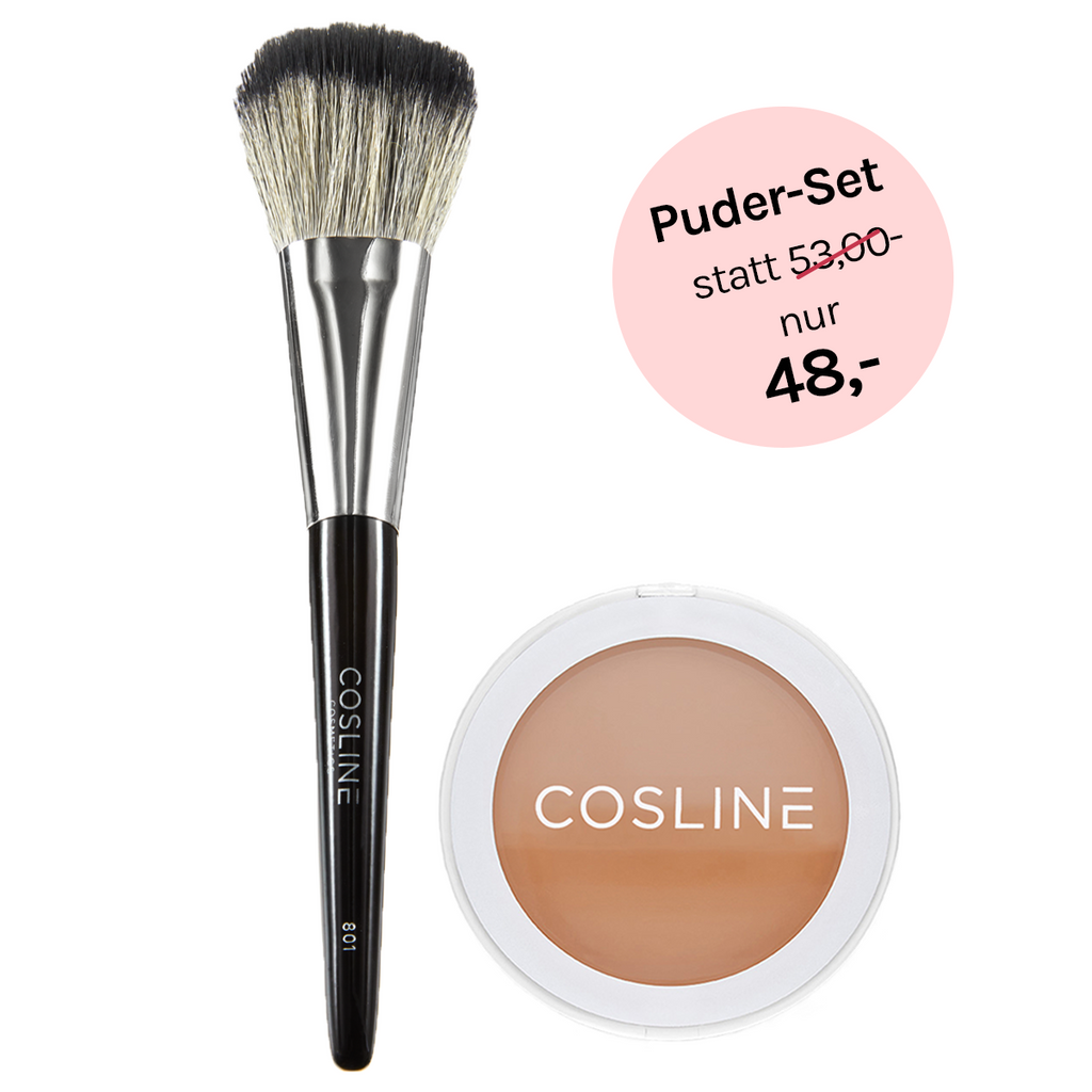 COSLINE Puder und Pinsel Set