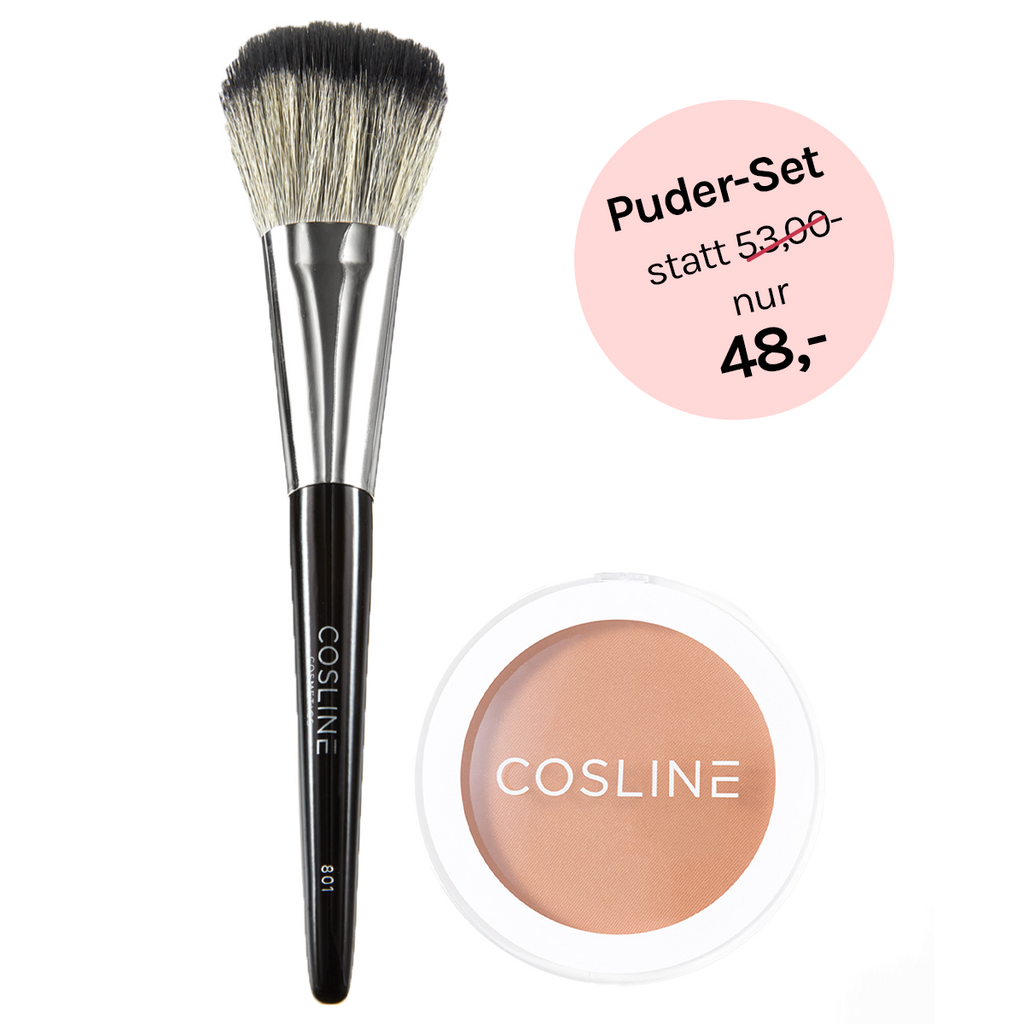 COSLINE Puder und Pinsel Set