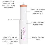COSLINE | Foundation Stick Vorteile