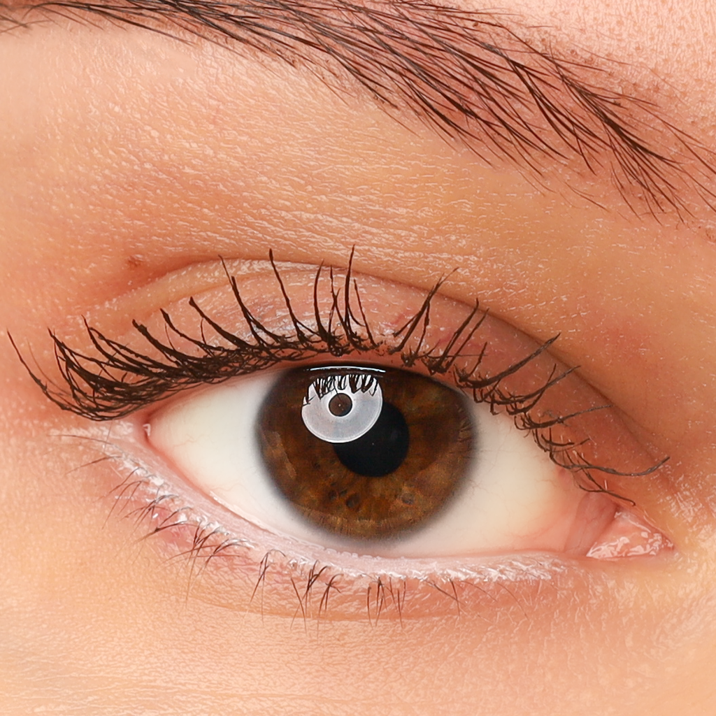 COSLINE Kajal / Eyeliner White 125 Braunes Auge