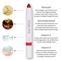 COSLINE Lippenstift 402 Benefits Inhaltsstoffe