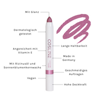 COSLINE Lippenstift Fuchsie 406 Benefits EN