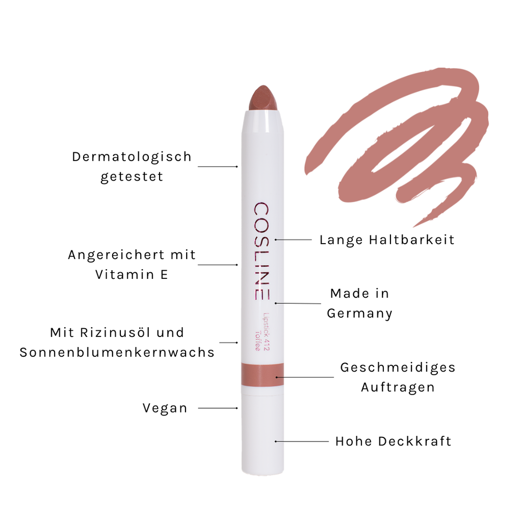 COSLINE Lippenstift Toffe 412