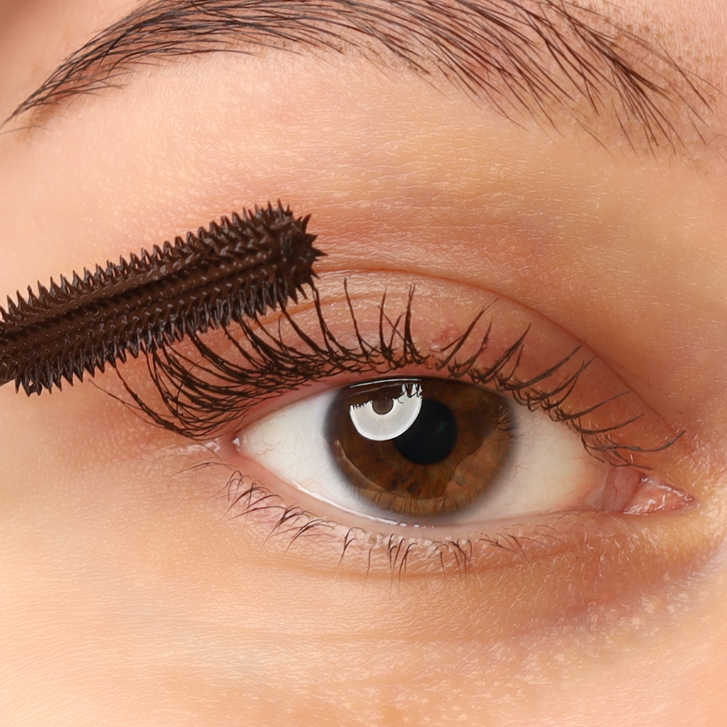 COSLINE Mascara Braun braunes Auge