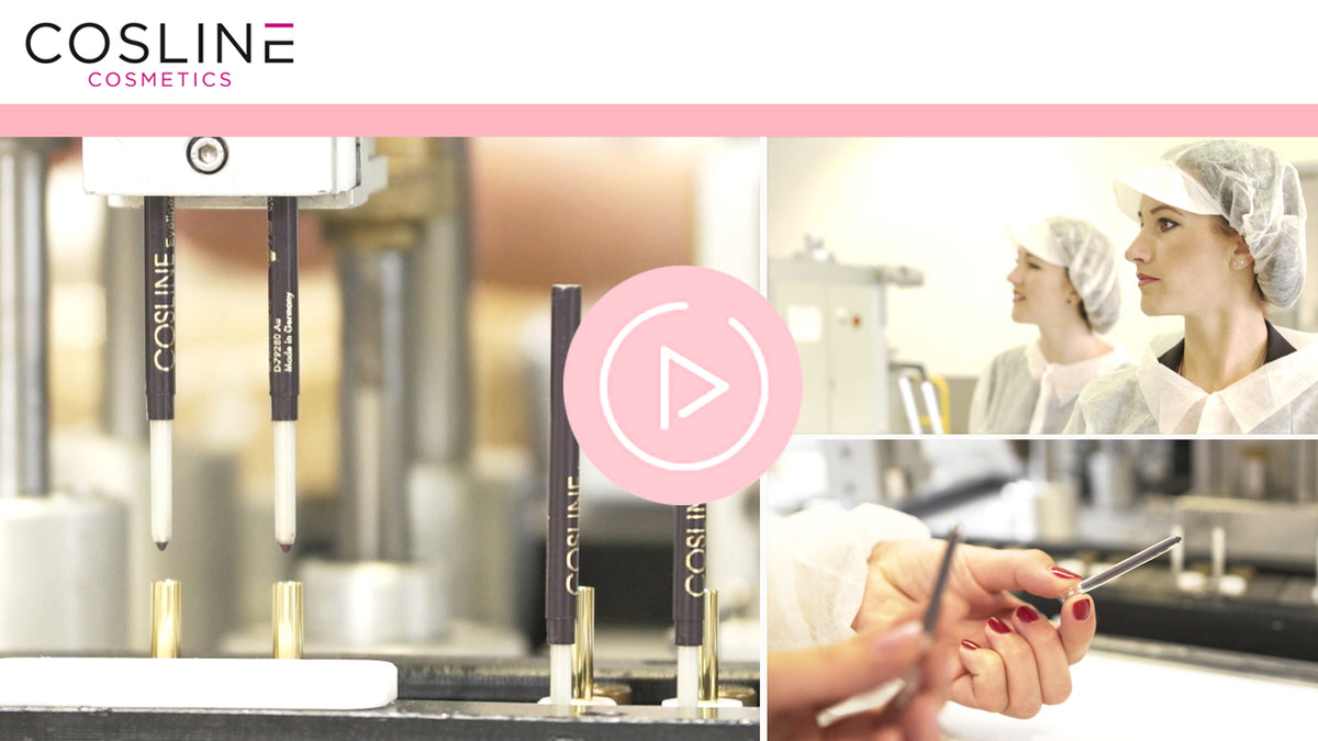 COSLINE Kosmetikproduktion Kajal Eyeliner - Blick hinter die Kulissen - Video